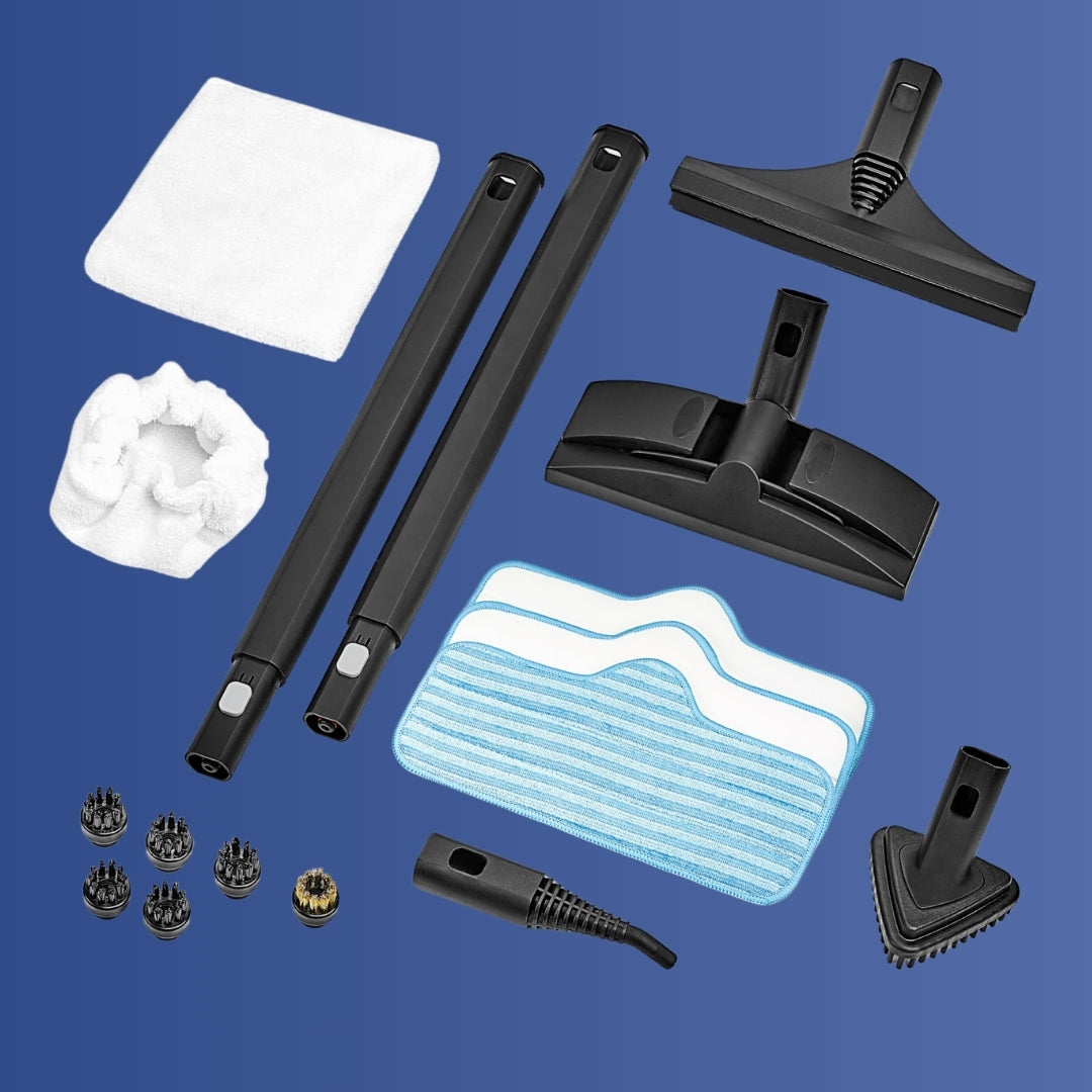 13X Attachment Nozzles + Travel & Cleaning Kit.